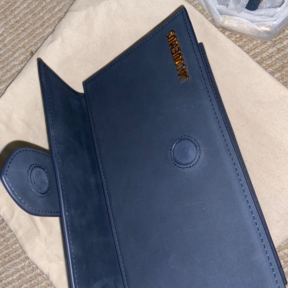 SOLD！New Jacquemus Le Grand Bambino Bag Navy - Picture 5 of 9